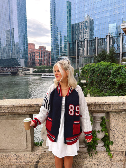 End Game Knit Jacket// Navy